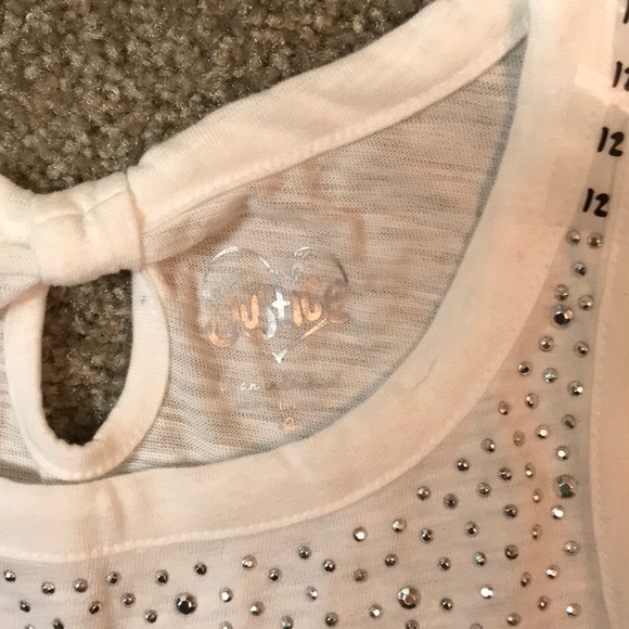 NWT girls sleeveless tank w sparkle -Justice - Picture 3 of 5